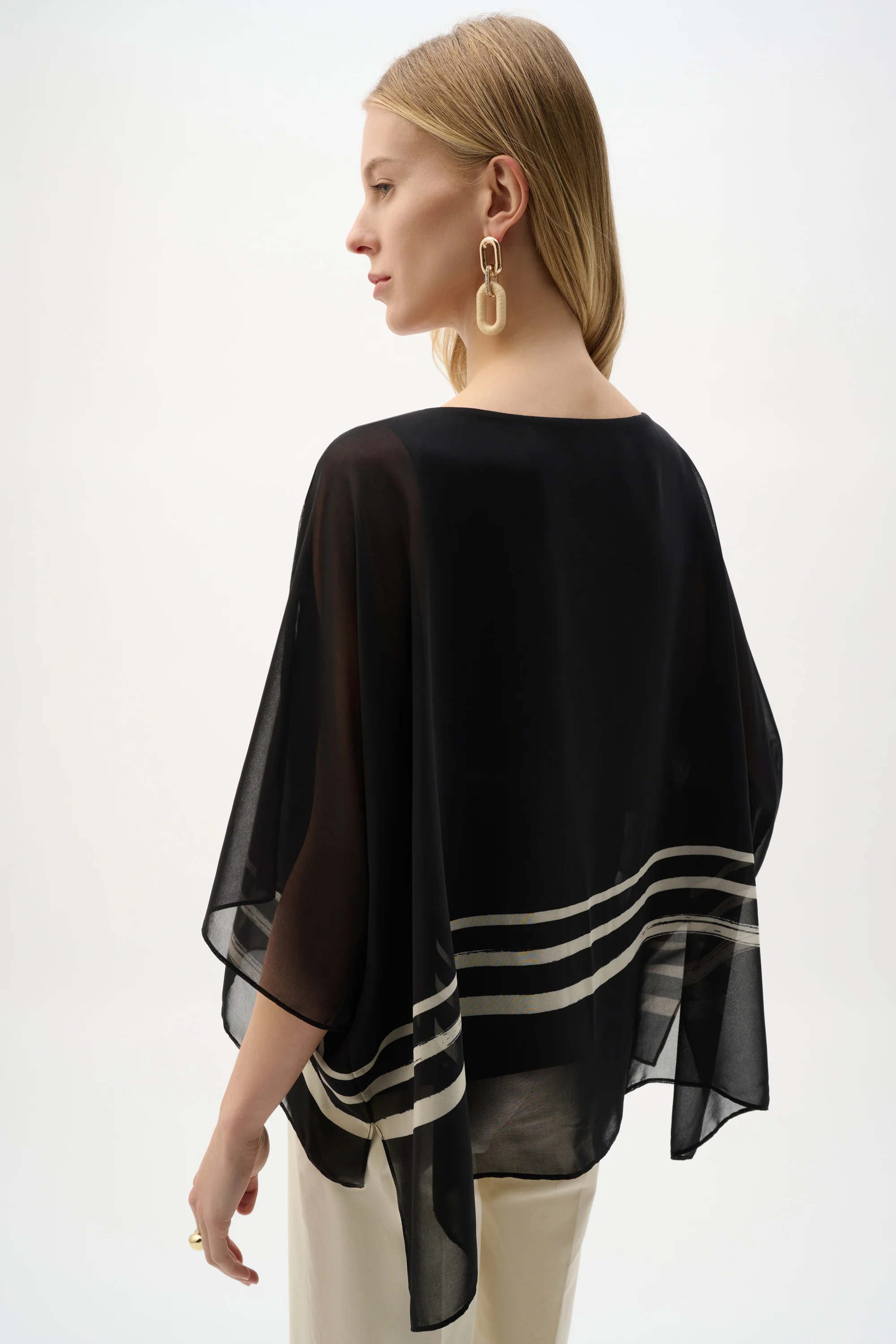 Blouses korte mouw zwart Joseph Ribkoff - Image 5