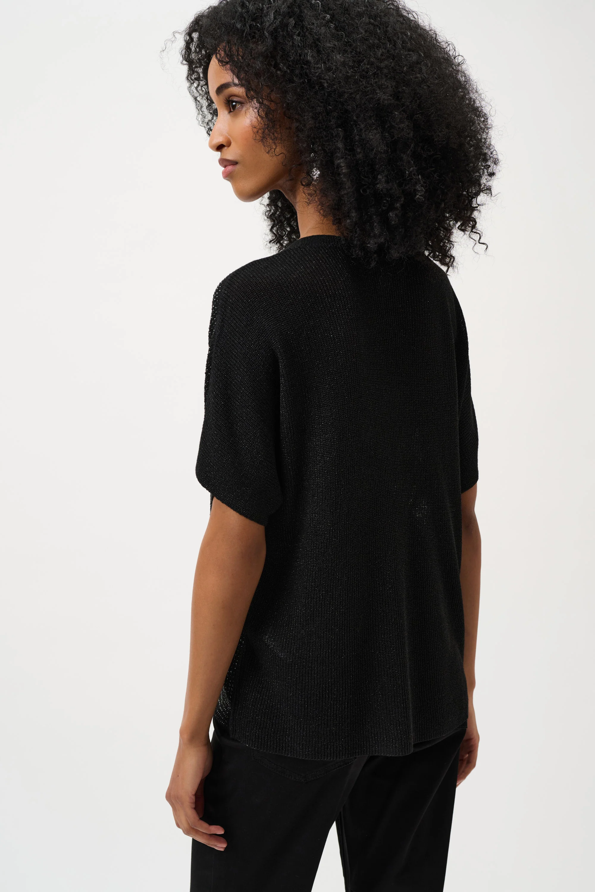 Blouses korte mouw zwart Joseph Ribkoff - Image 3