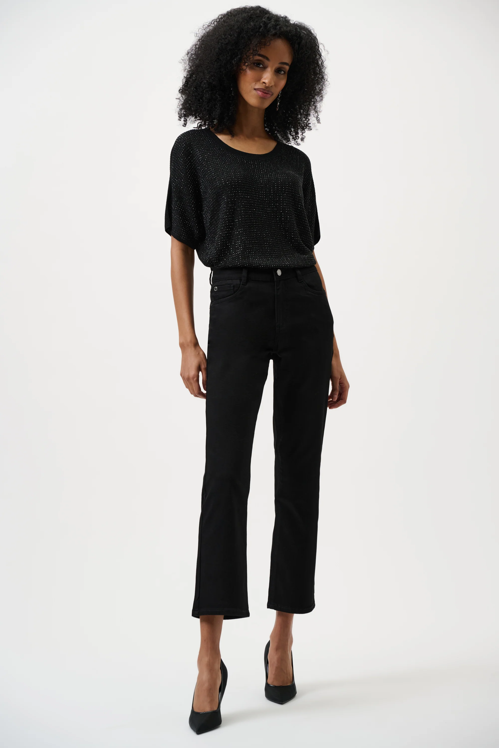 Blouses korte mouw zwart Joseph Ribkoff - Image 5