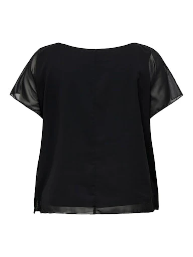 Blouses korte mouw zwart ONLY Carmakoma - Image 2