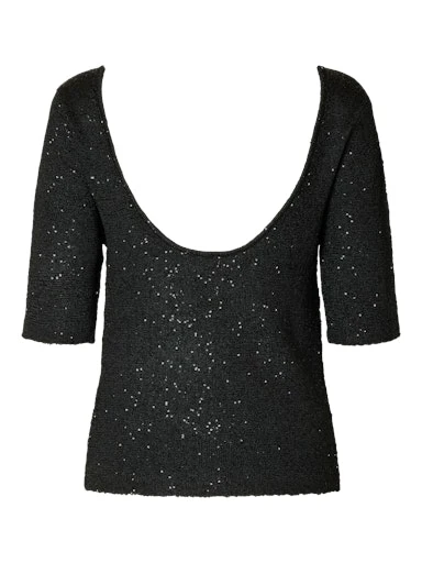 Blouses korte mouw zwart Selected FEMME - Image 2