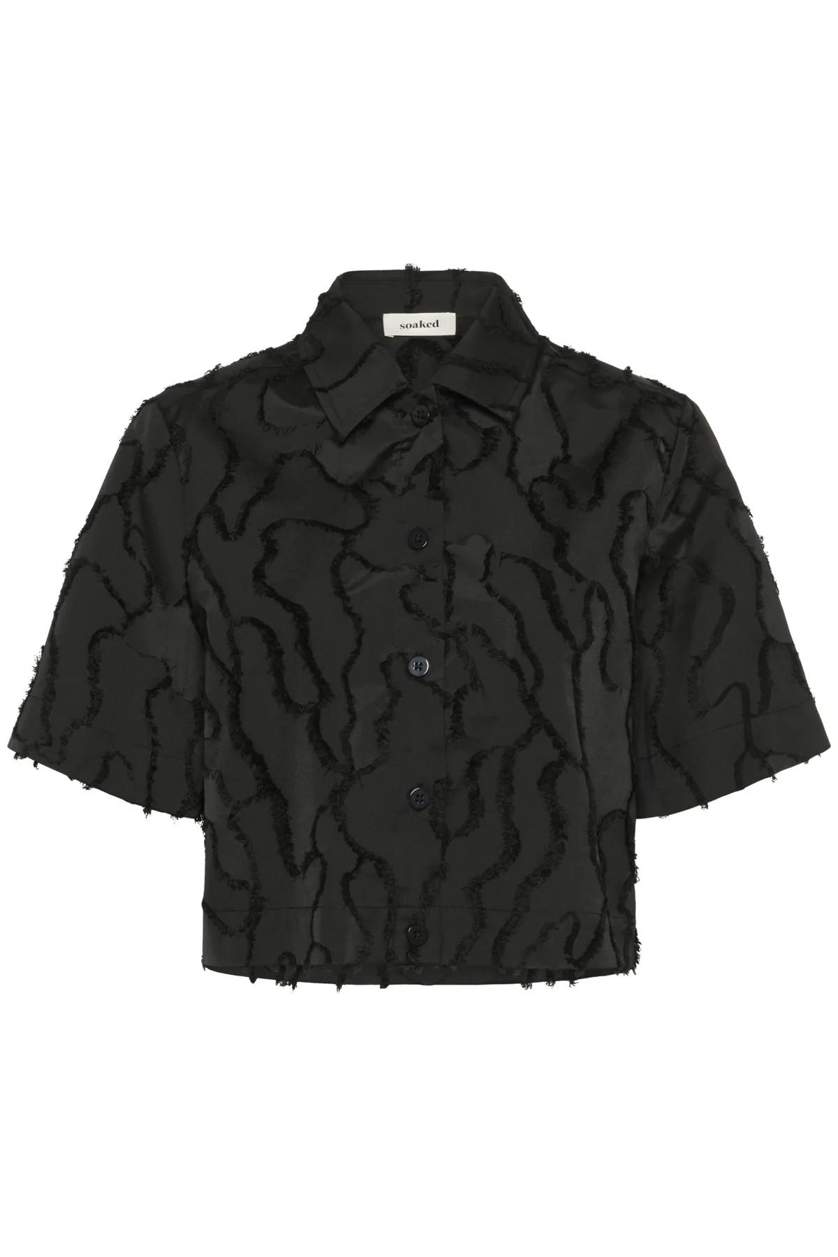 Blouses korte mouw zwart Soaked In Luxury - Image 2