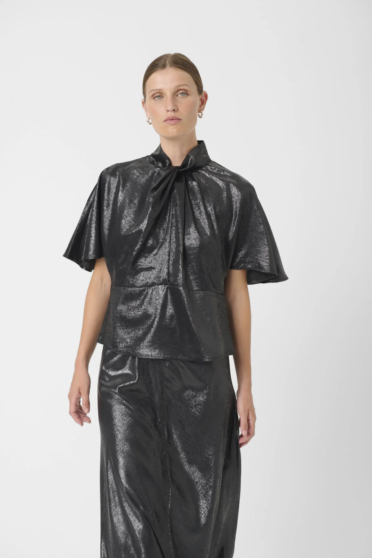 Blouses korte mouw zwart Soaked In Luxury