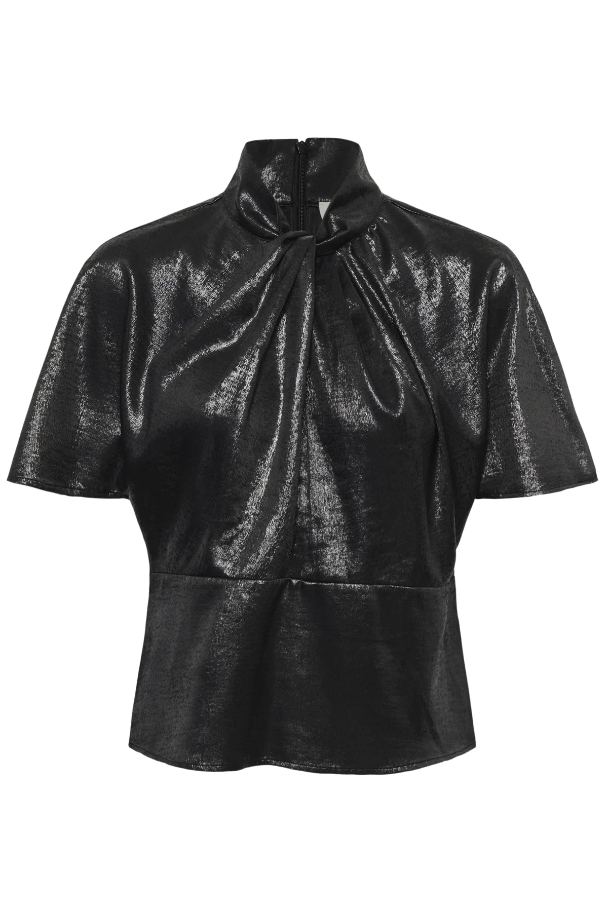 Blouses korte mouw zwart Soaked In Luxury - Image 5
