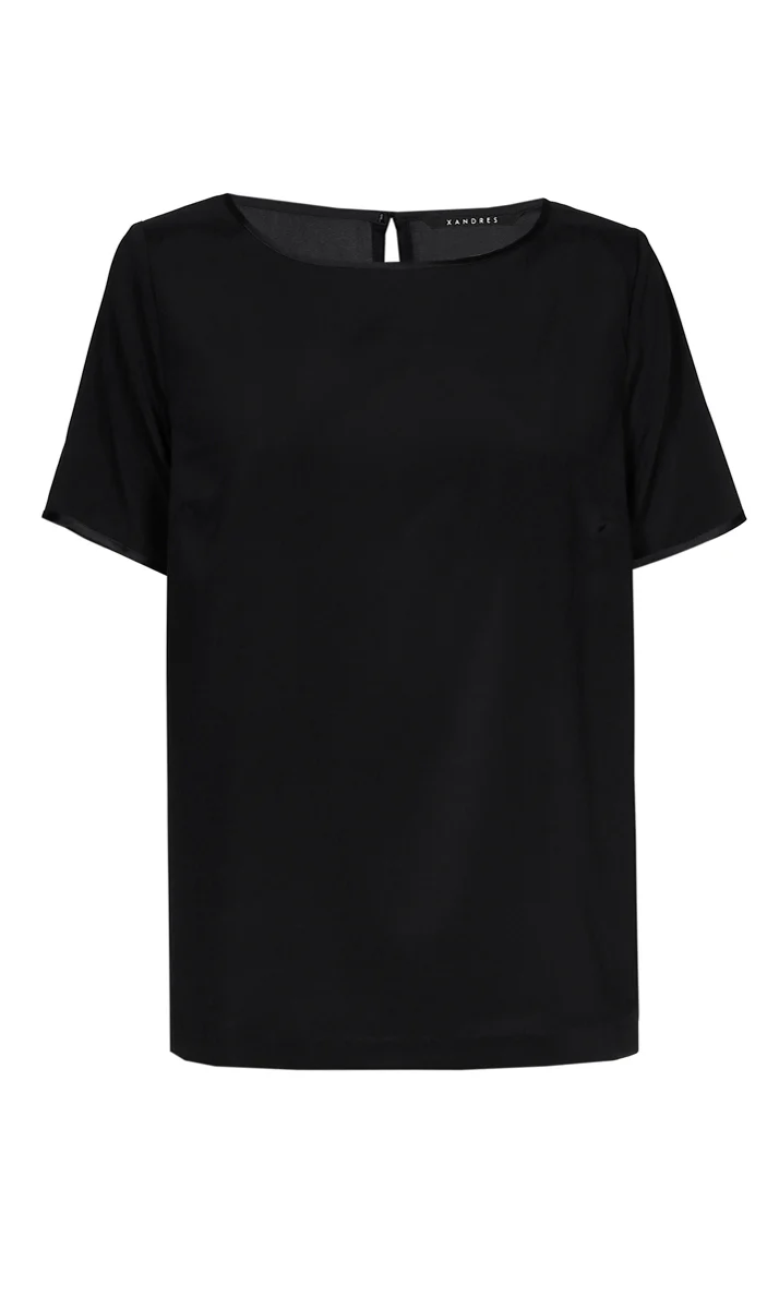 Blouses korte mouw zwart Xandres - Image 2