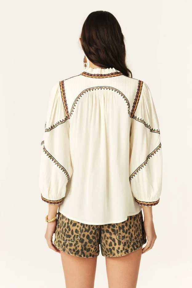 Blouses lange mouw beige ba&sh - Image 4