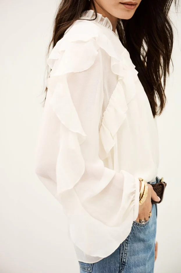 Blouses lange mouw beige ba&sh - Image 5