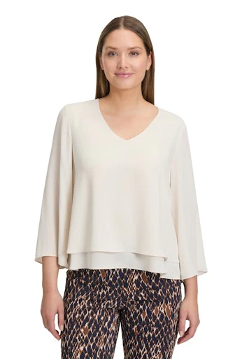 Blouses lange mouw beige Betty Barclay - Image 3