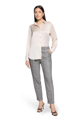 Blouses lange mouw beige Betty & Co - Image 5