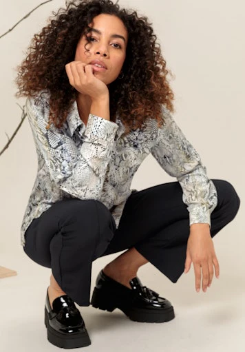 Blouses lange mouw beige Bianca - Image 4