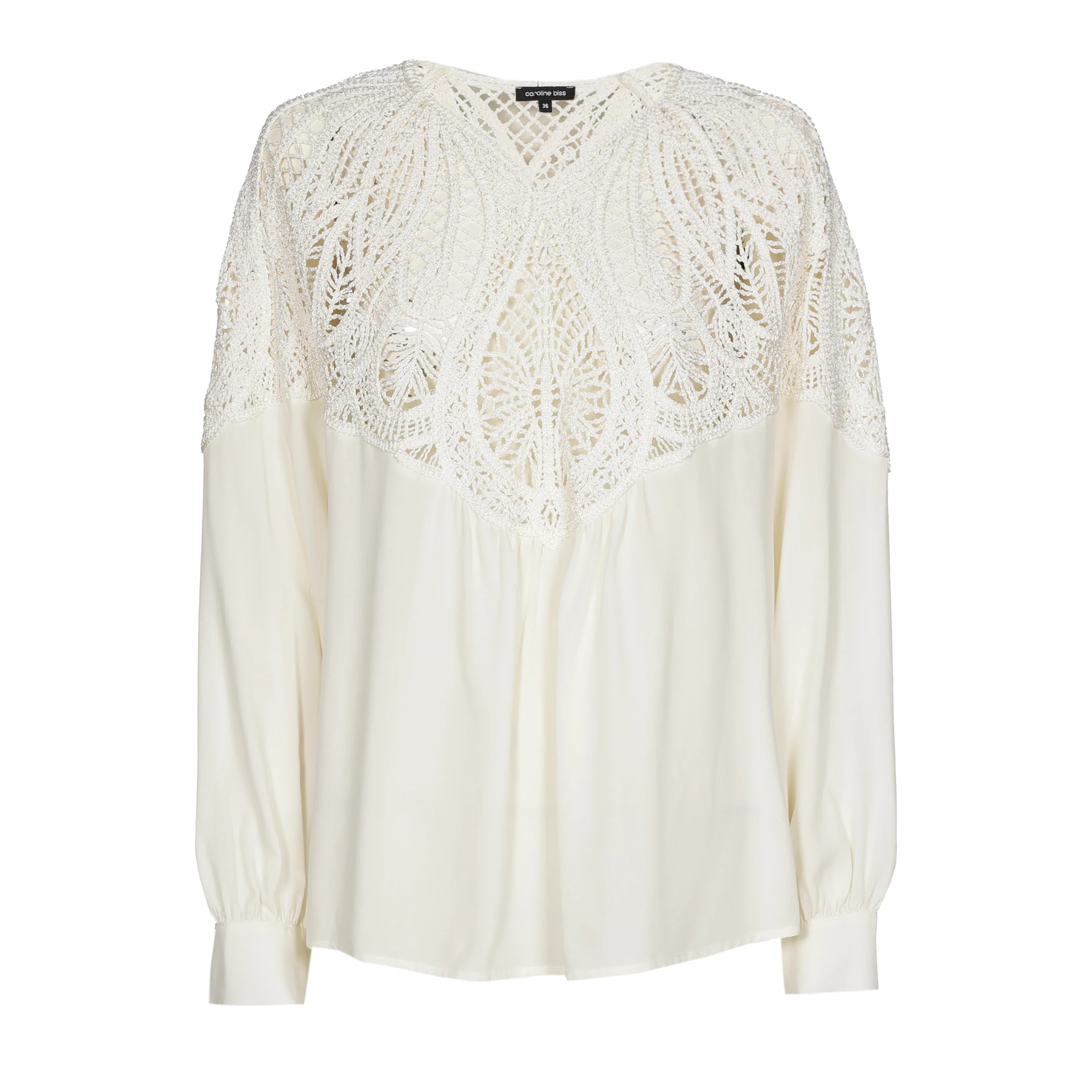 Blouses lange mouw beige Caroline Biss