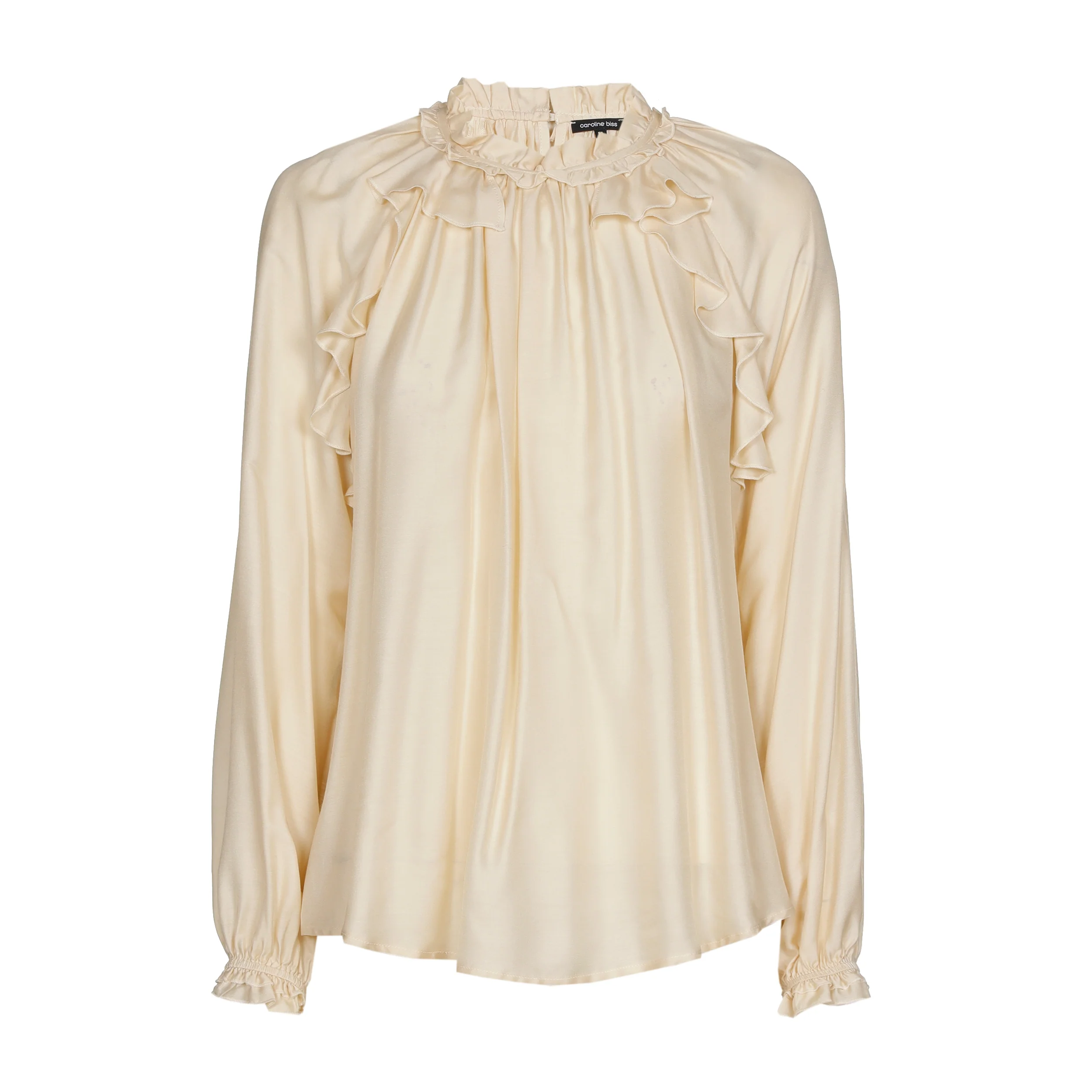 Blouses lange mouw beige Caroline Biss - Image 2