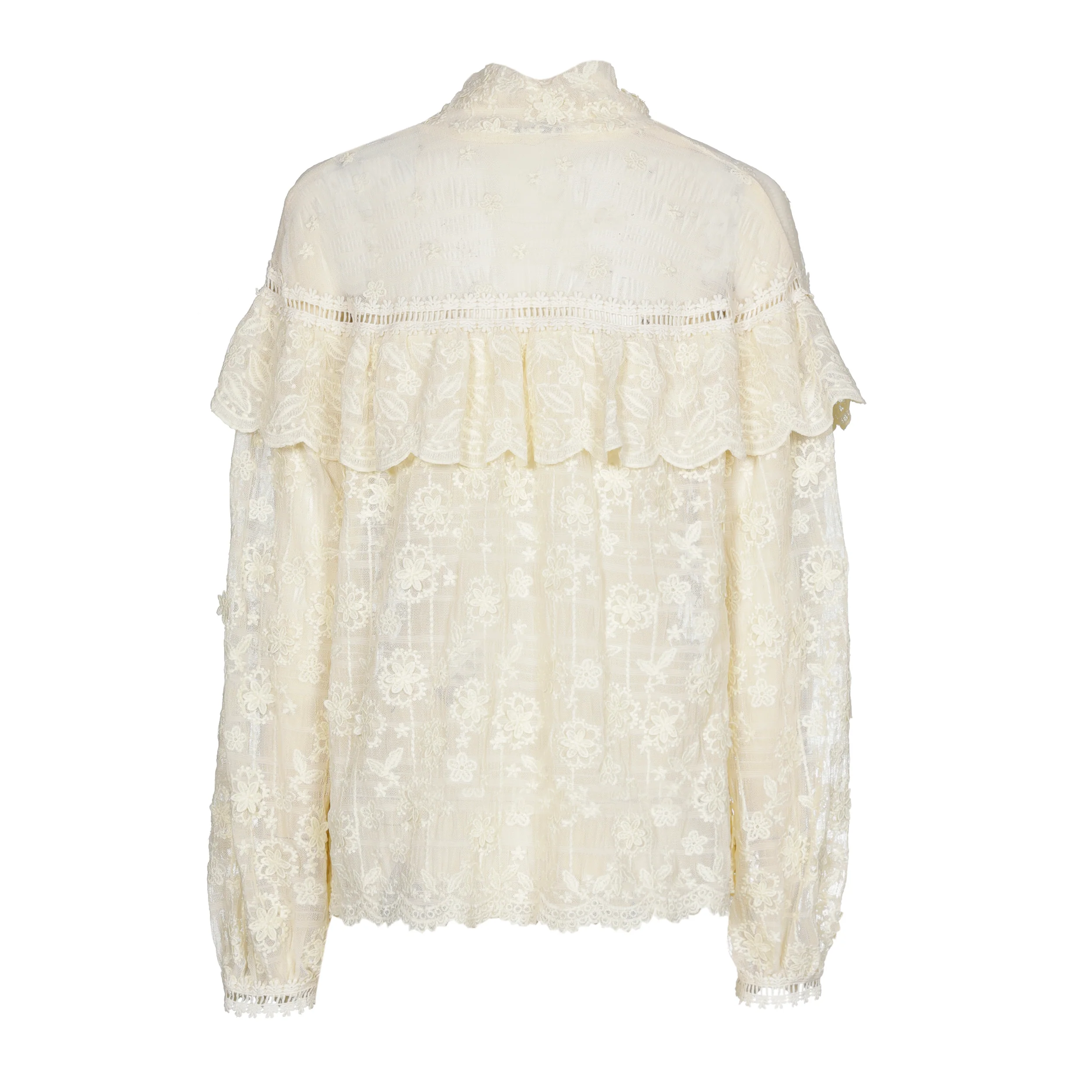 Blouses lange mouw beige Caroline Biss - Image 2