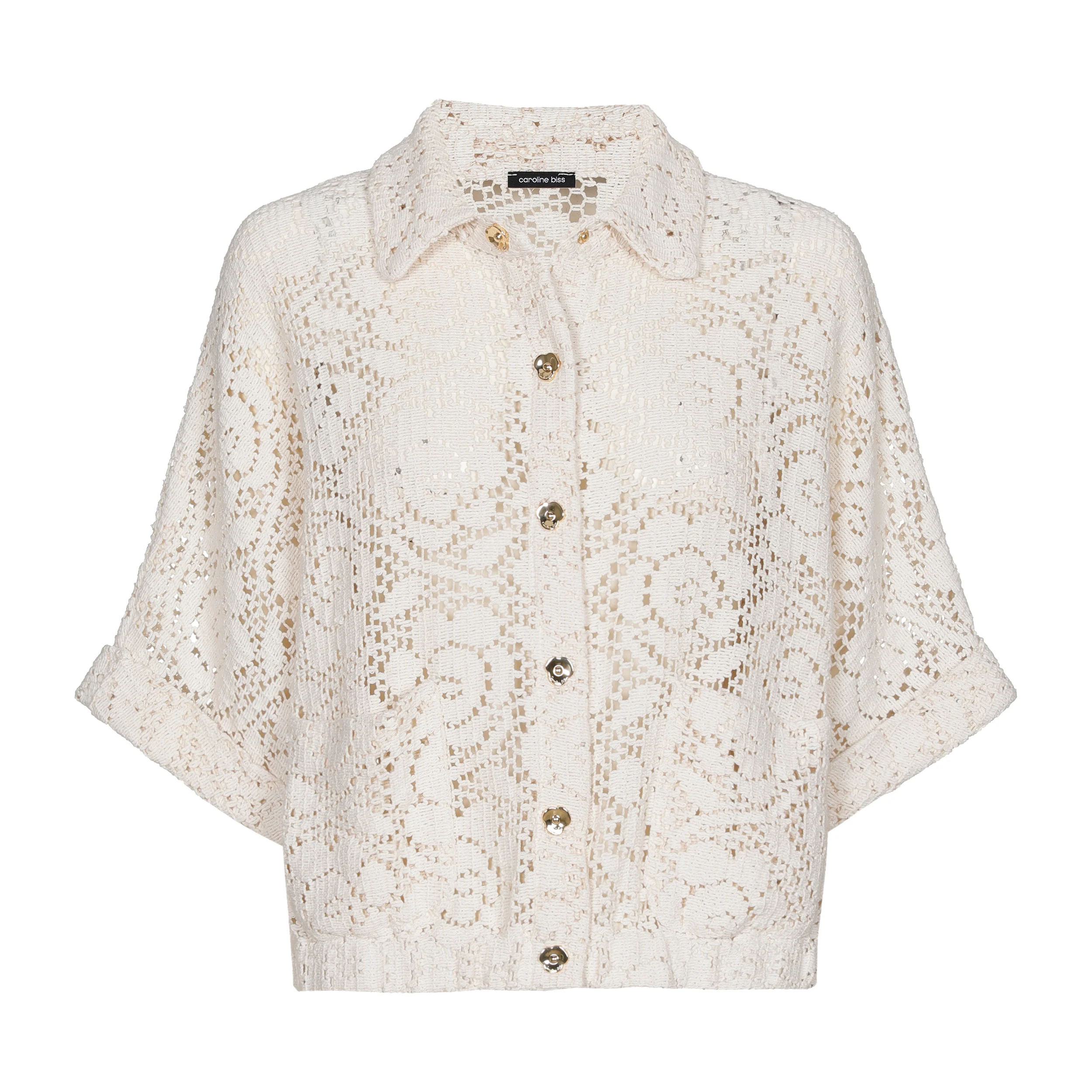 Blouses lange mouw beige Caroline Biss