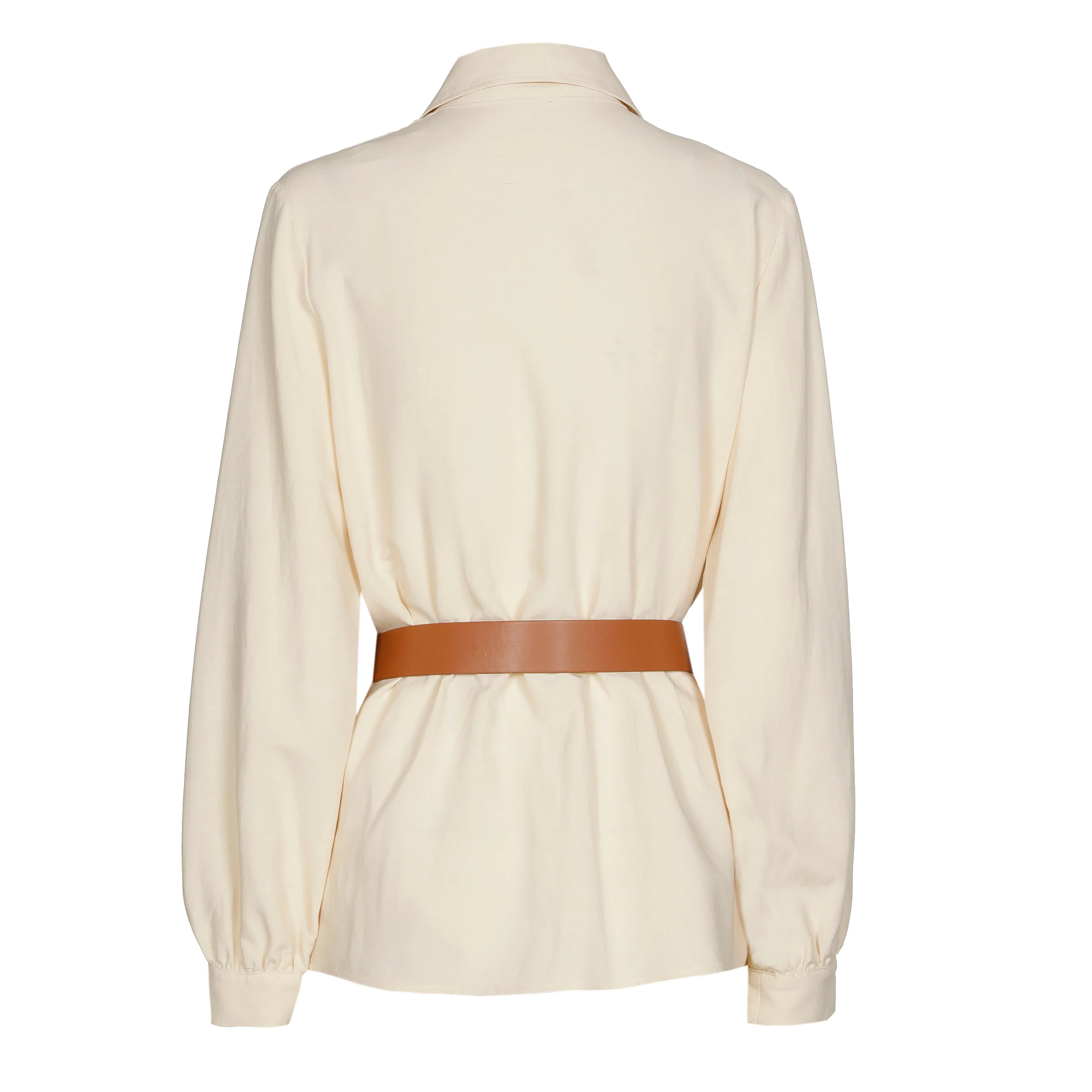 Blouses lange mouw beige Caroline Biss - Image 2