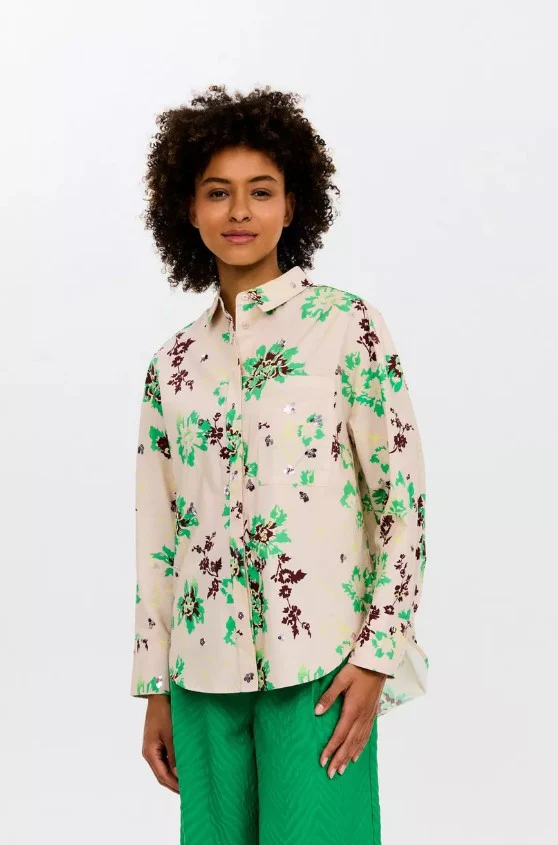 Blouses lange mouw beige CKS