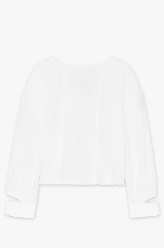 Blouses lange mouw beige CKS - Image 4