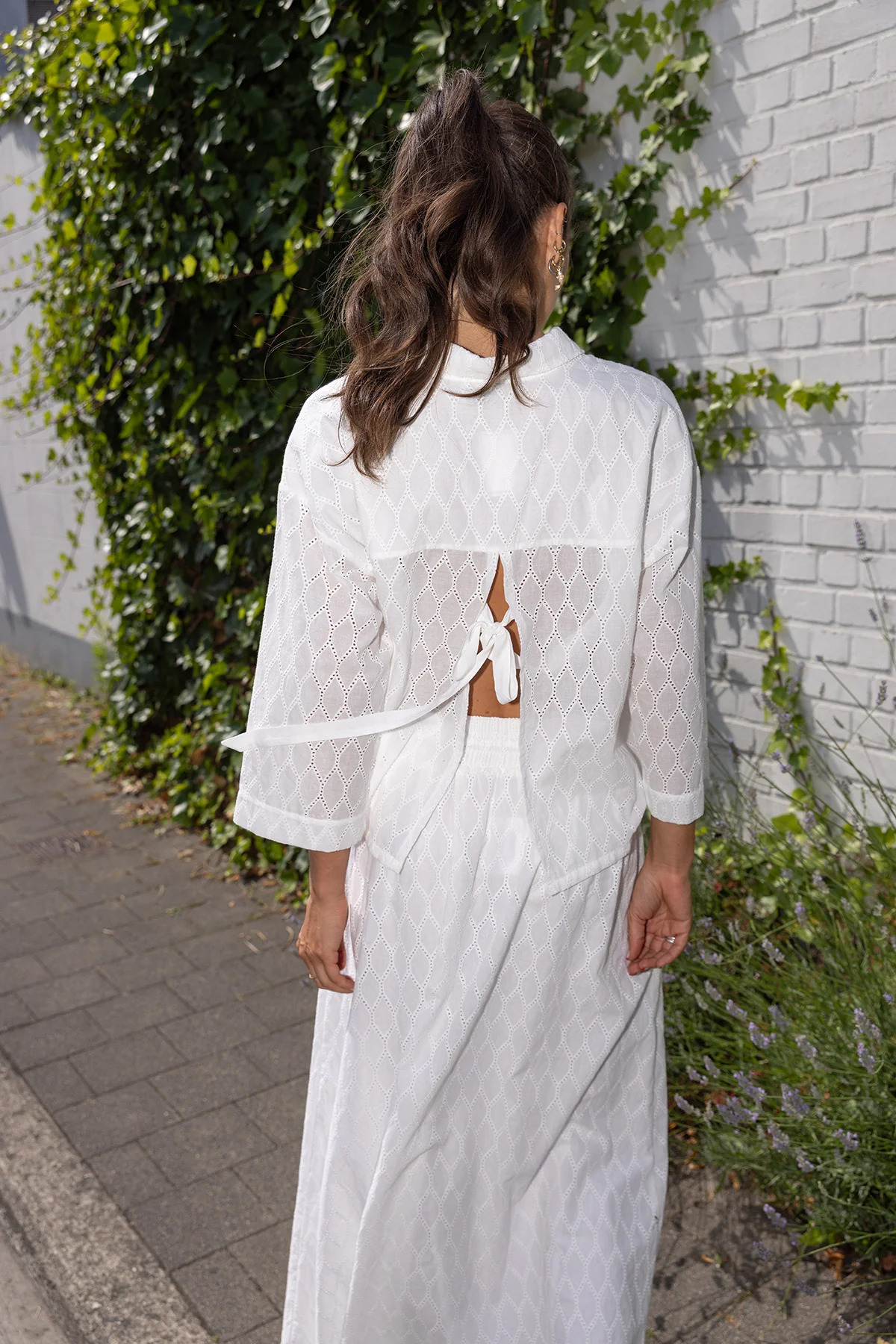 Blouses lange mouw beige Four Roses - Image 2