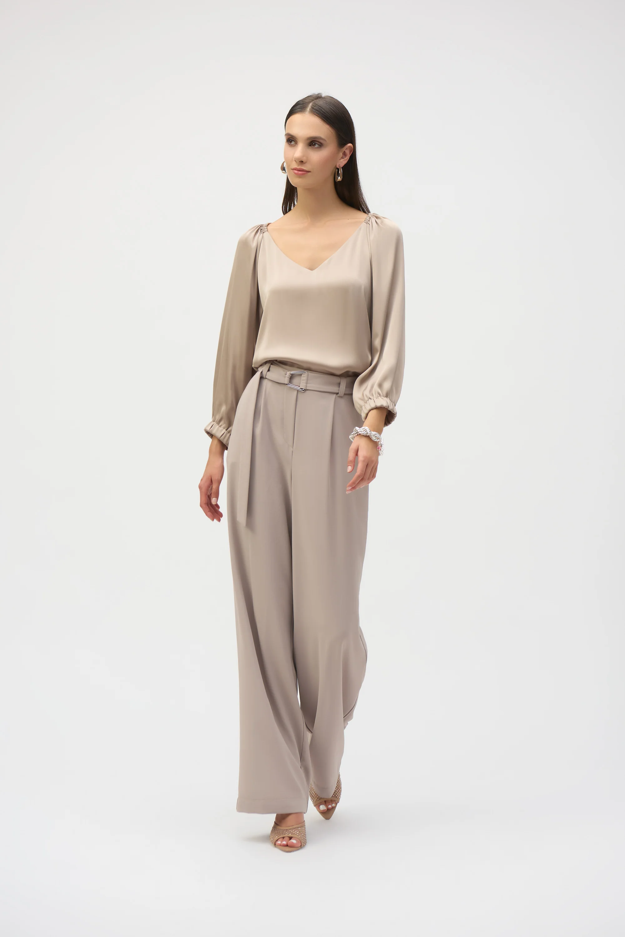 Blouses lange mouw beige Joseph Ribkoff - Image 2