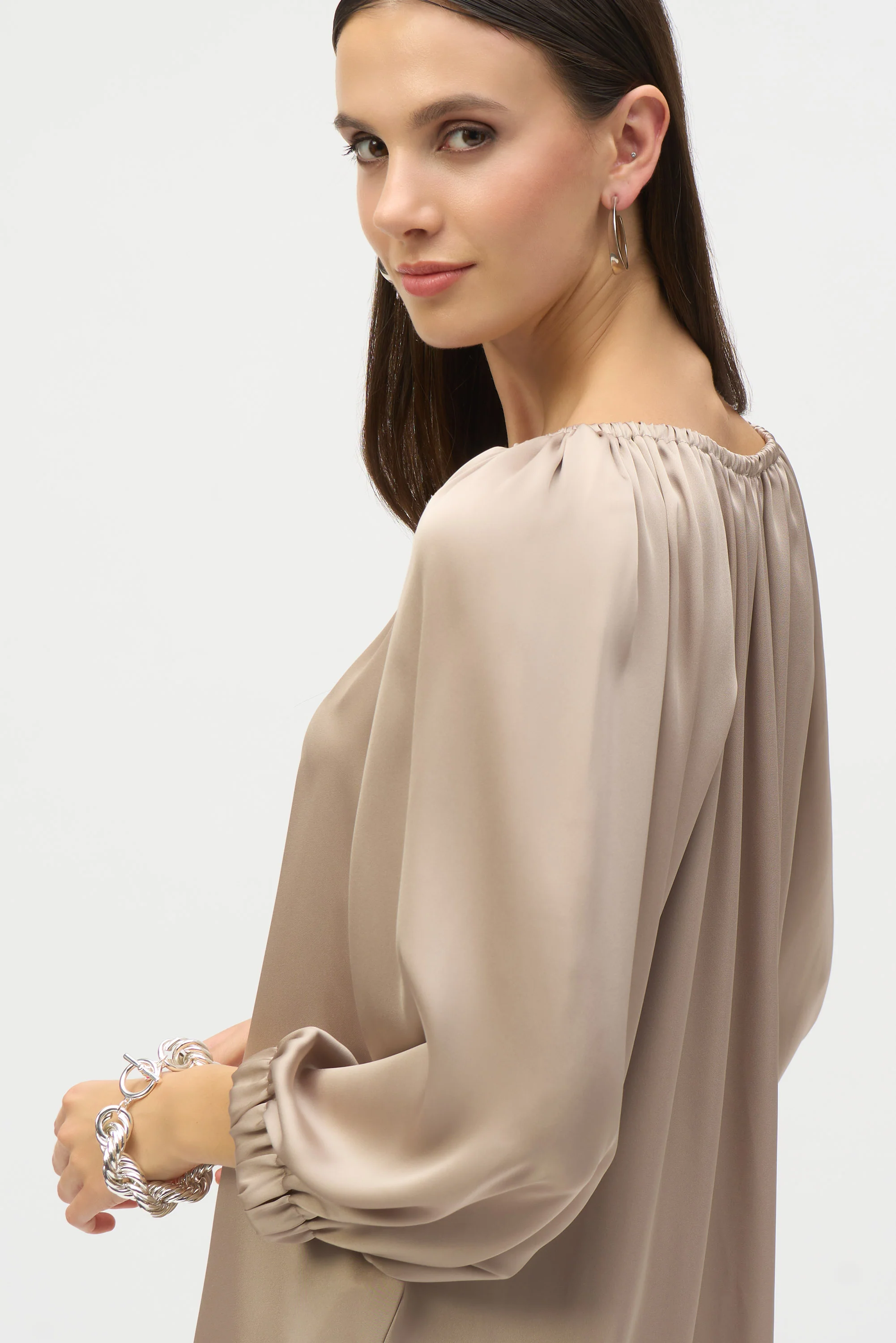 Blouses lange mouw beige Joseph Ribkoff - Image 3