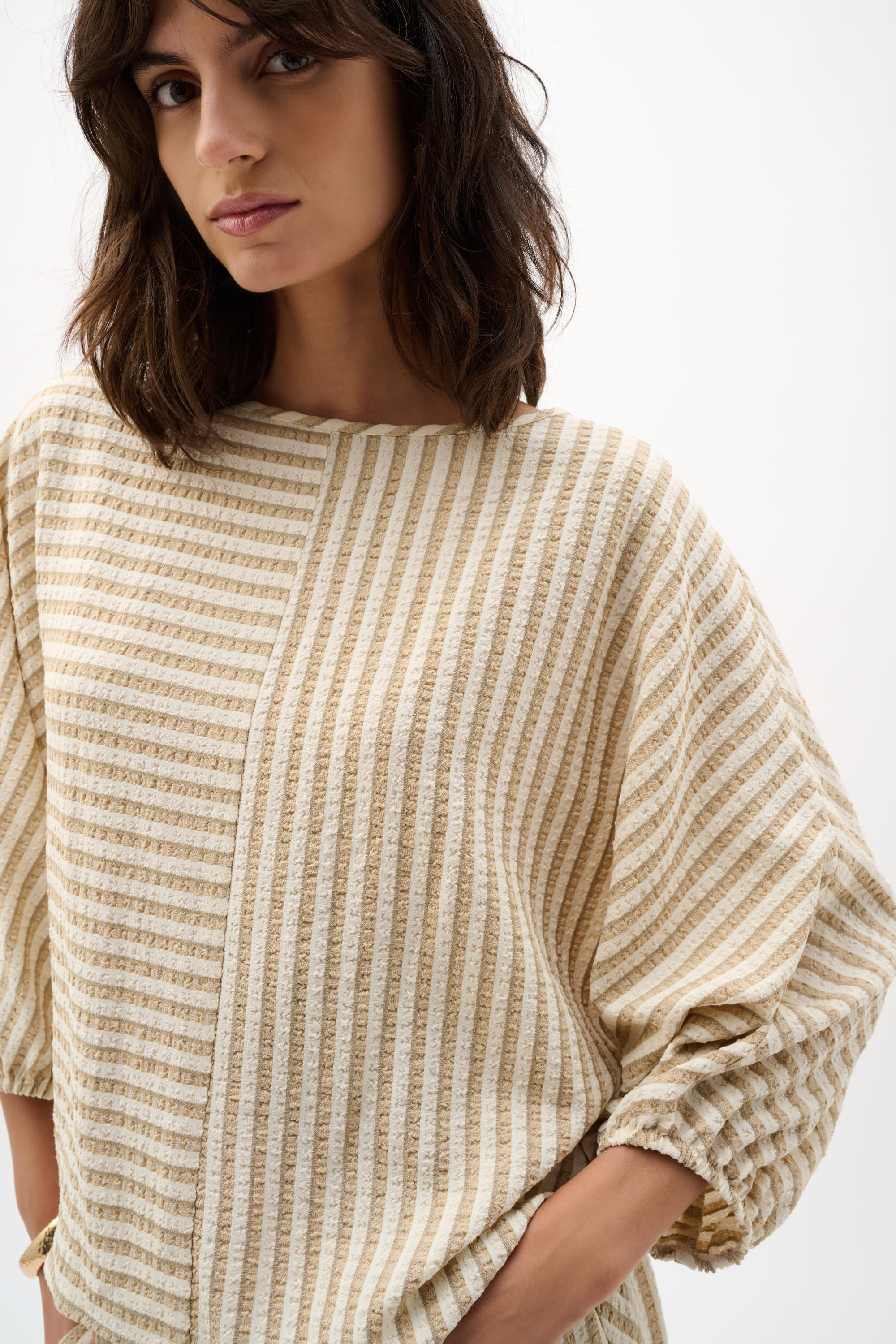 Blouses lange mouw beige Joseph Ribkoff - Image 2