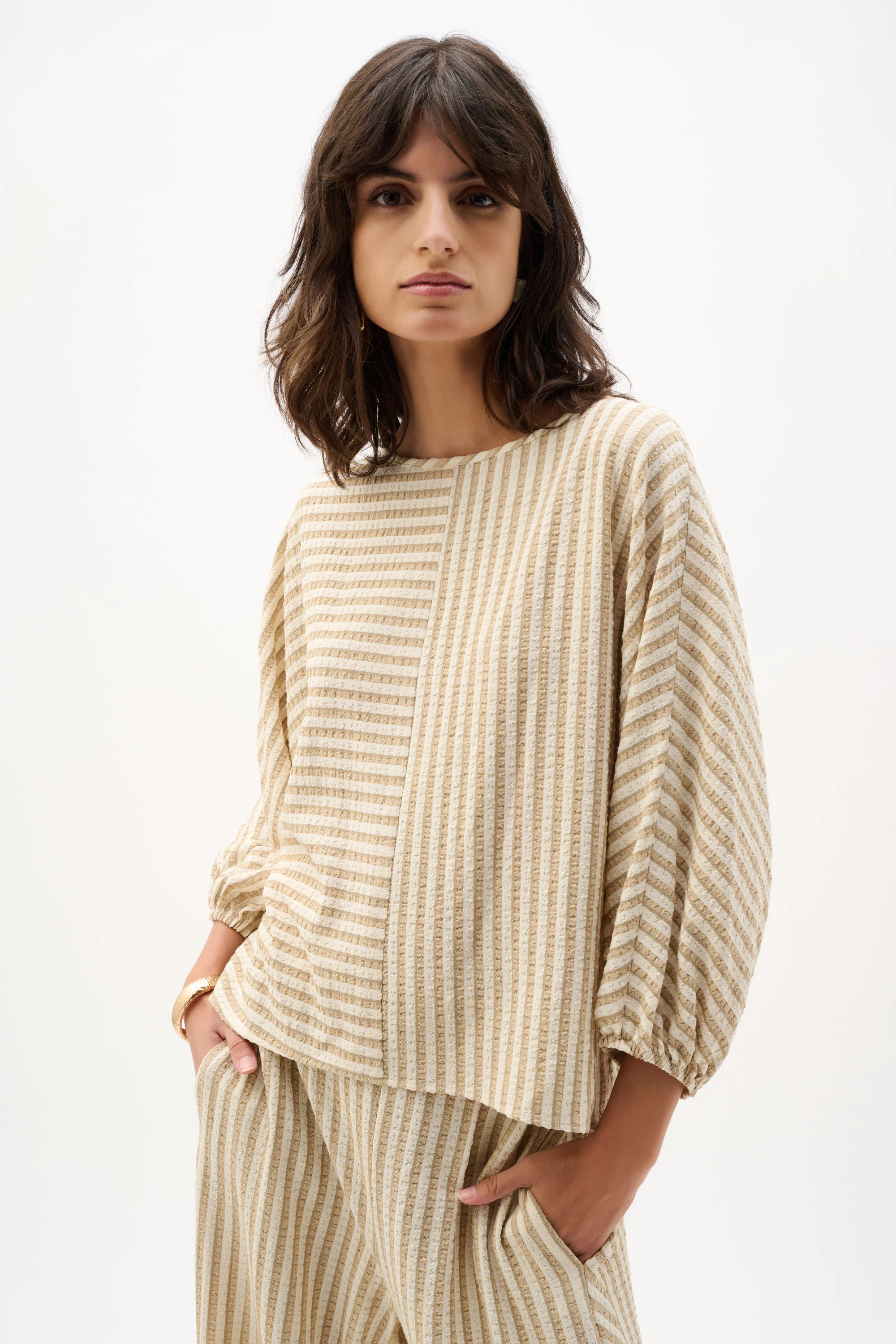 Blouses lange mouw beige Joseph Ribkoff - Image 3