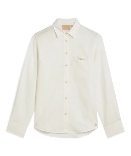 Blouses lange mouw beige JOSH V - Image 3
