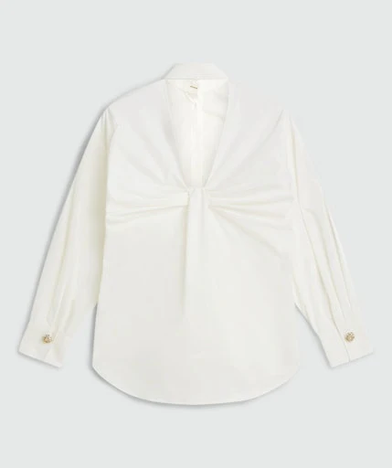 Blouses lange mouw beige JOSH V - Image 2
