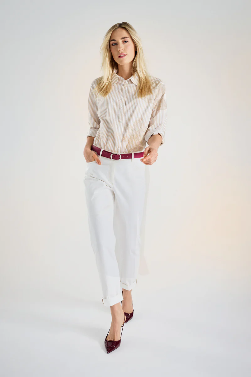 Blouses lange mouw beige Marie Méro
