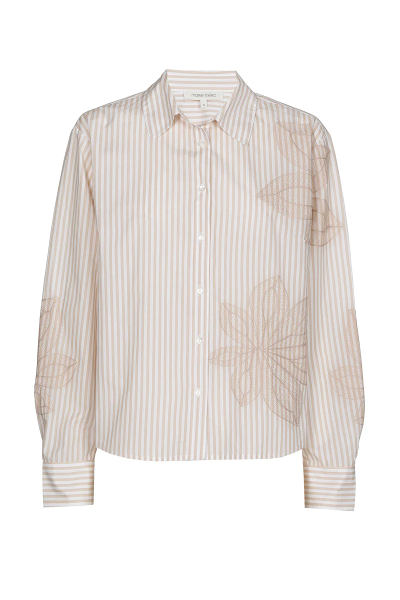 Blouses lange mouw beige Marie Méro - Image 2