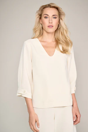Blouses lange mouw beige Marie Méro