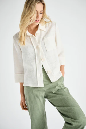 Blouses lange mouw beige Marie Méro