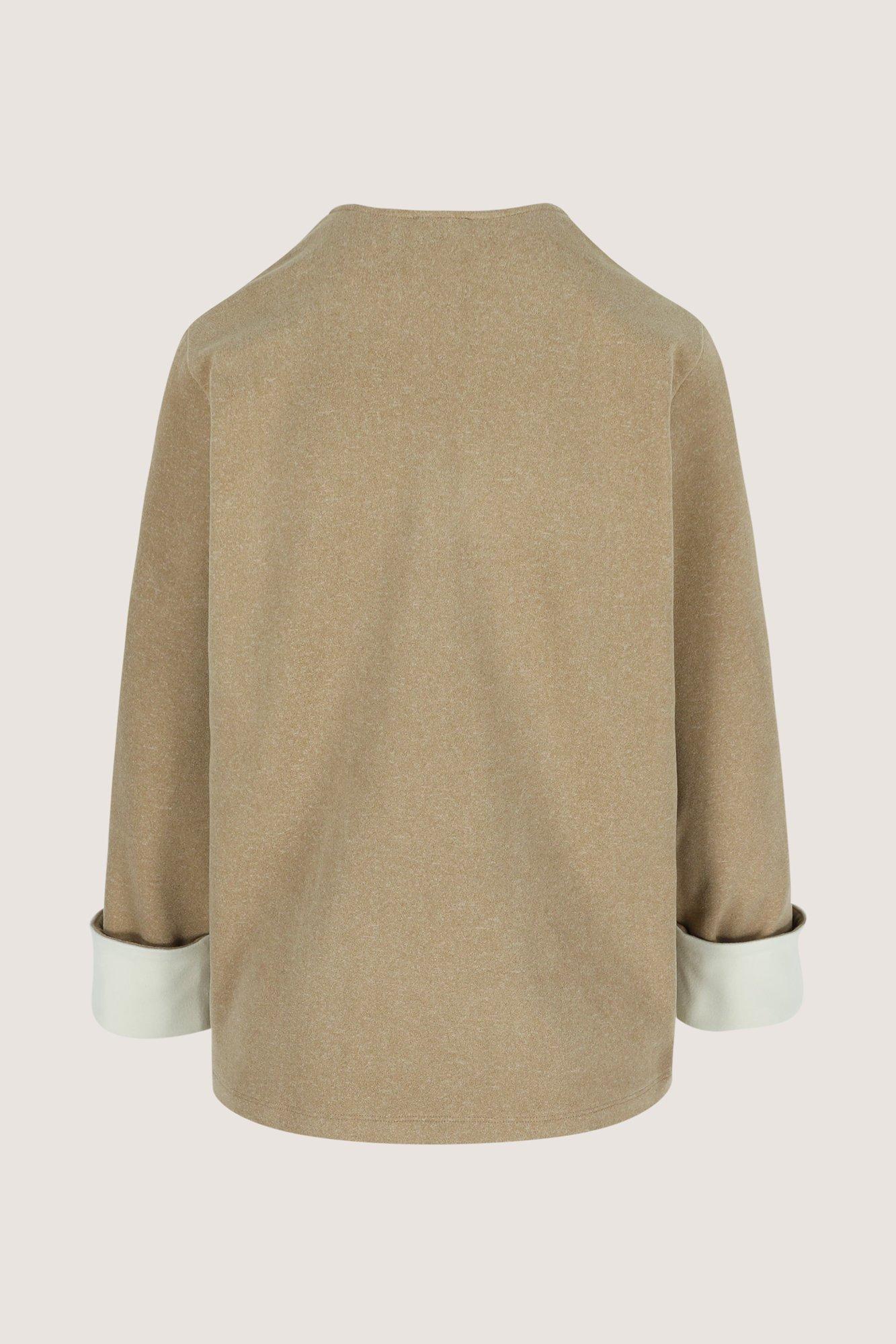 Blouses lange mouw beige Mayerline - Image 2