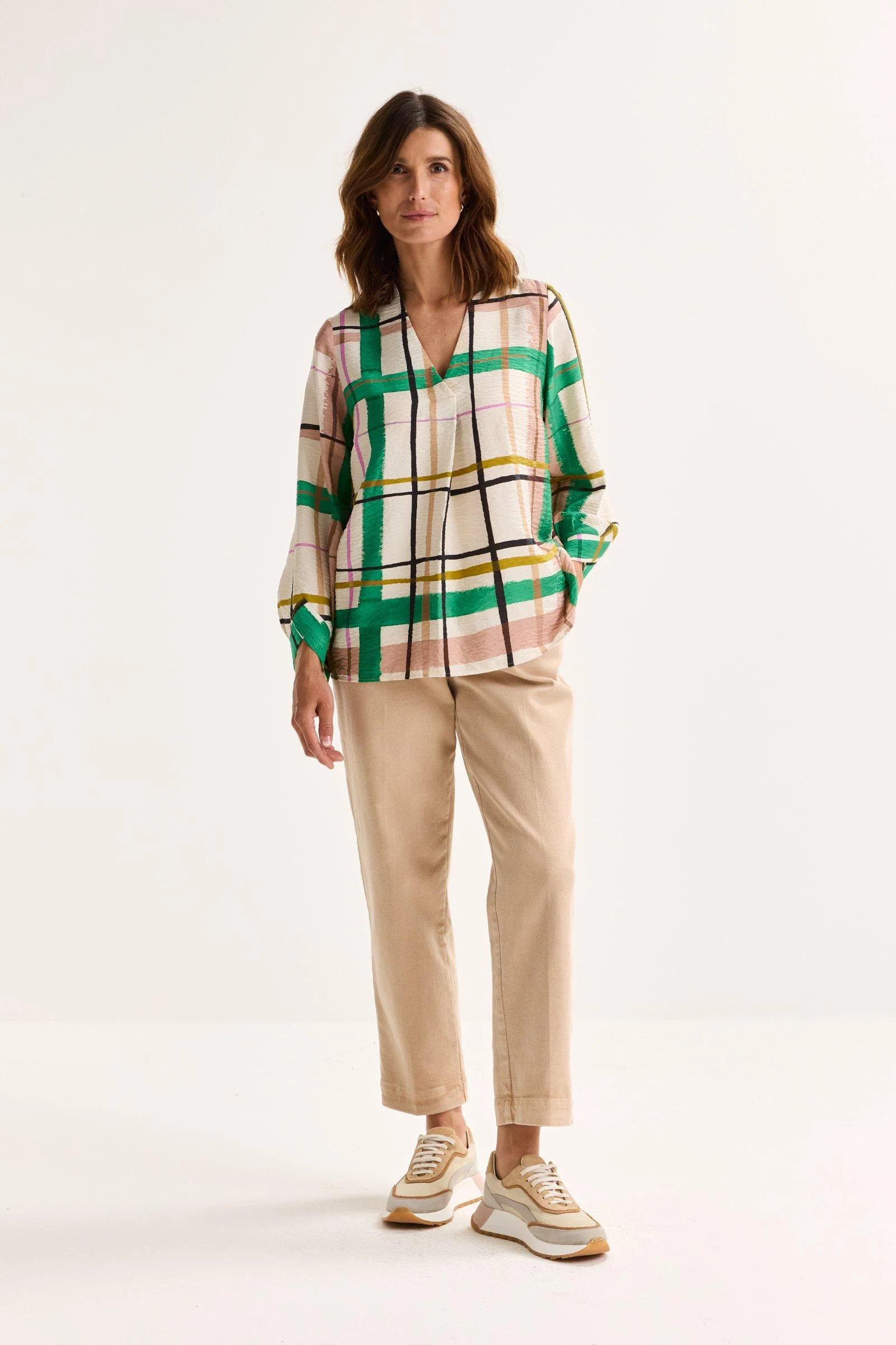 Blouses lange mouw beige Mayerline - Image 2
