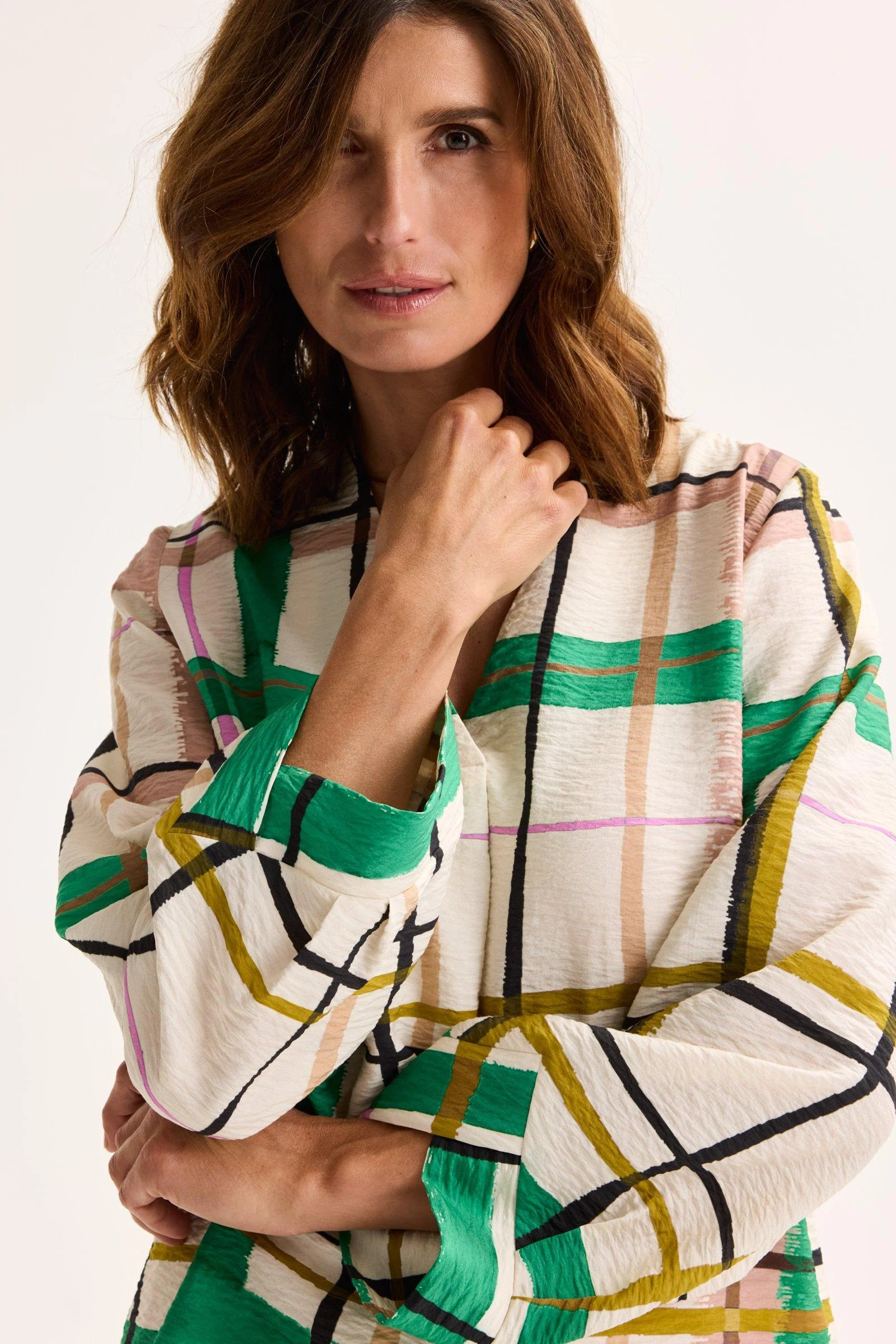 Blouses lange mouw beige Mayerline - Image 4