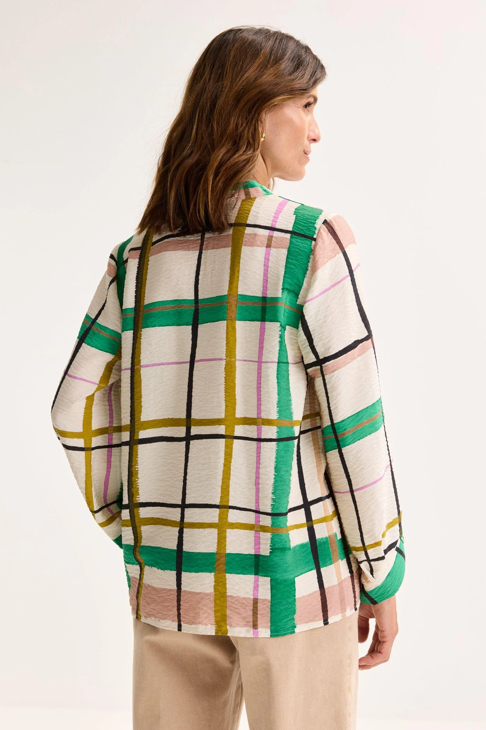 Blouses lange mouw beige Mayerline - Image 5