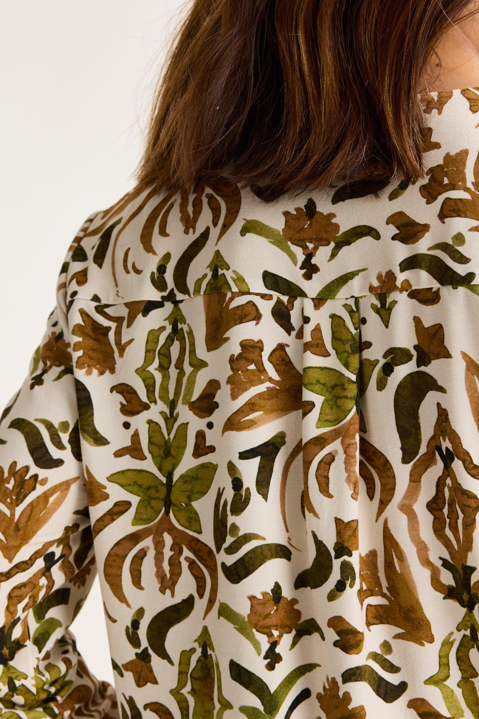 Blouses lange mouw beige Mayerline - Image 4