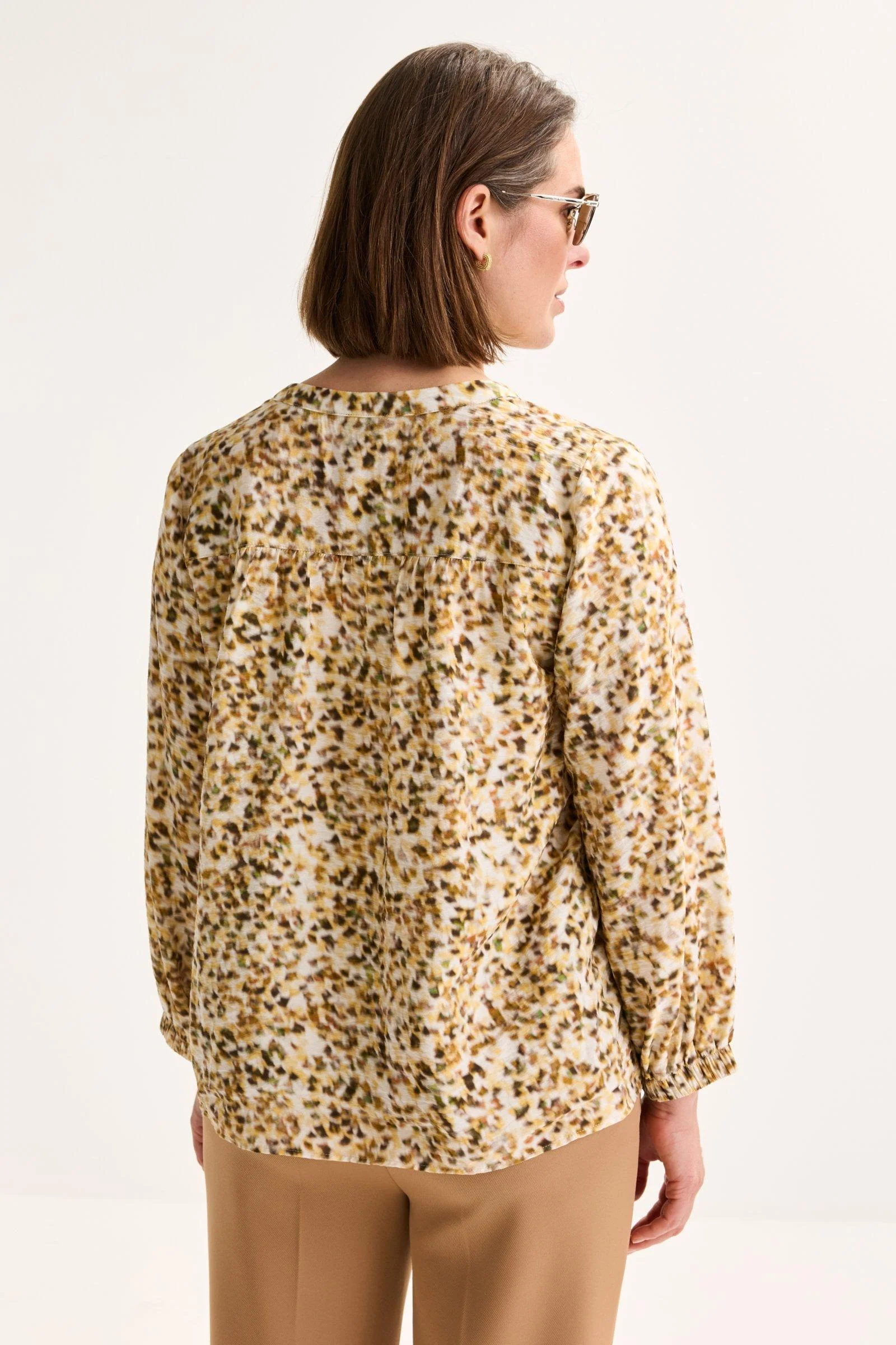 Blouses lange mouw beige Mayerline - Image 3