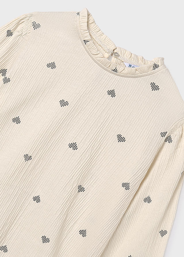 Blouses lange mouw beige Mayoral - Image 3