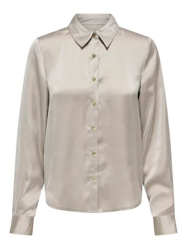 Blouses lange mouw beige ONLY