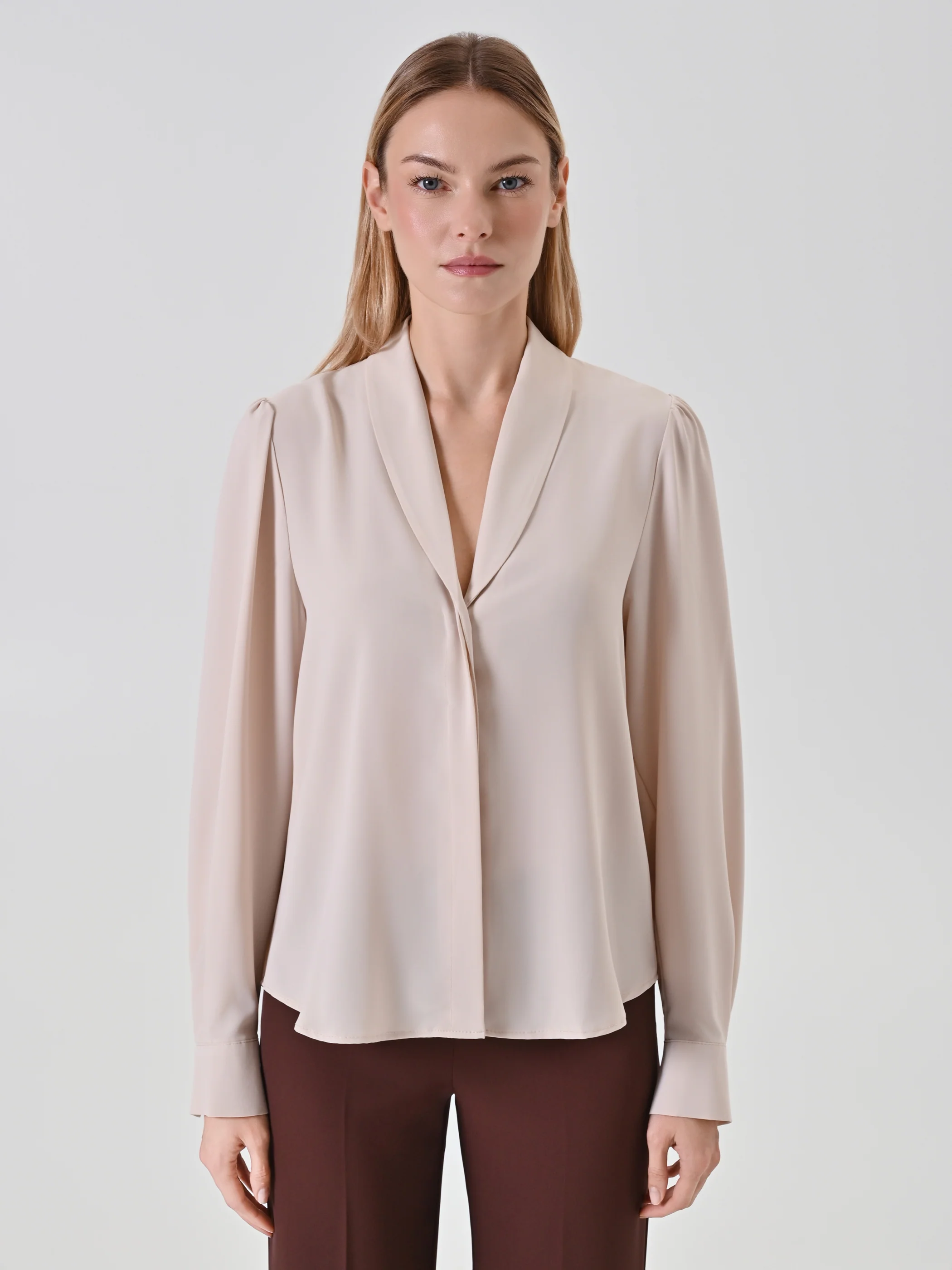 Blouses lange mouw beige Rinascimento - Image 3