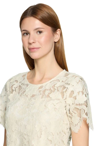Blouses lange mouw beige Vera Mont - Image 4