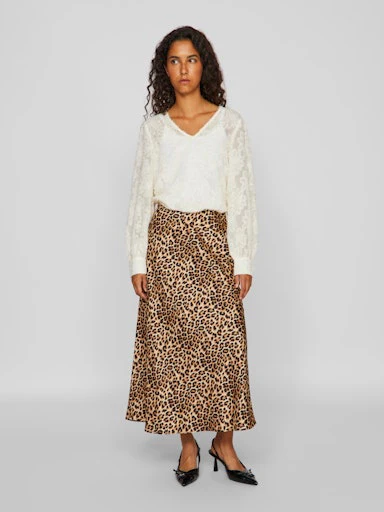 Blouses lange mouw beige VILA - Image 5