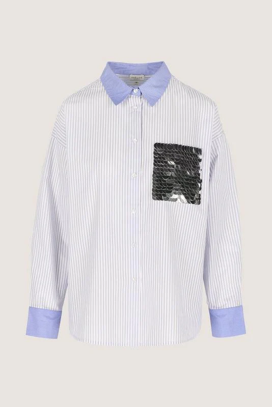 Blouses lange mouw blauw Améline - Image 3
