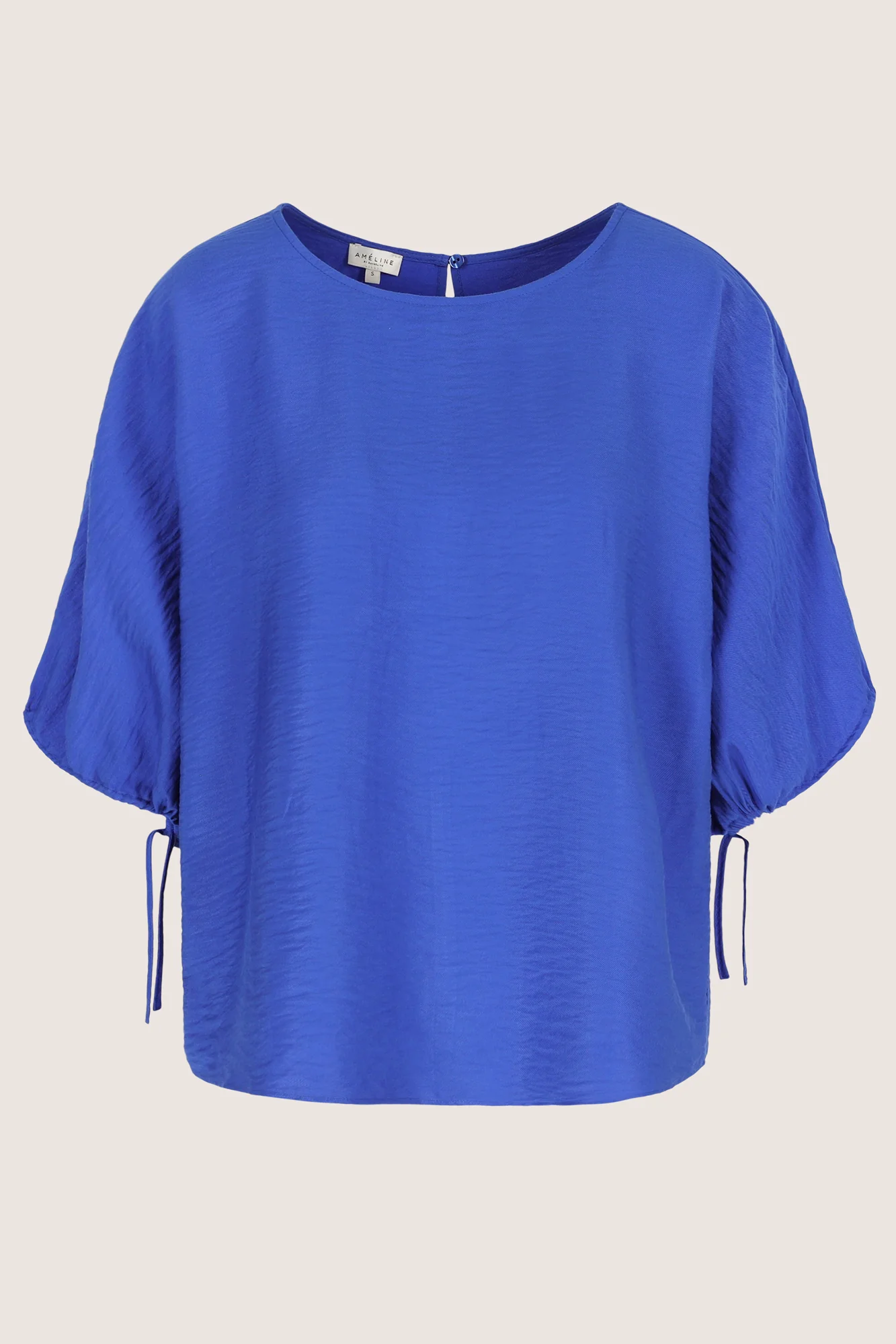 Blouses lange mouw blauw Améline