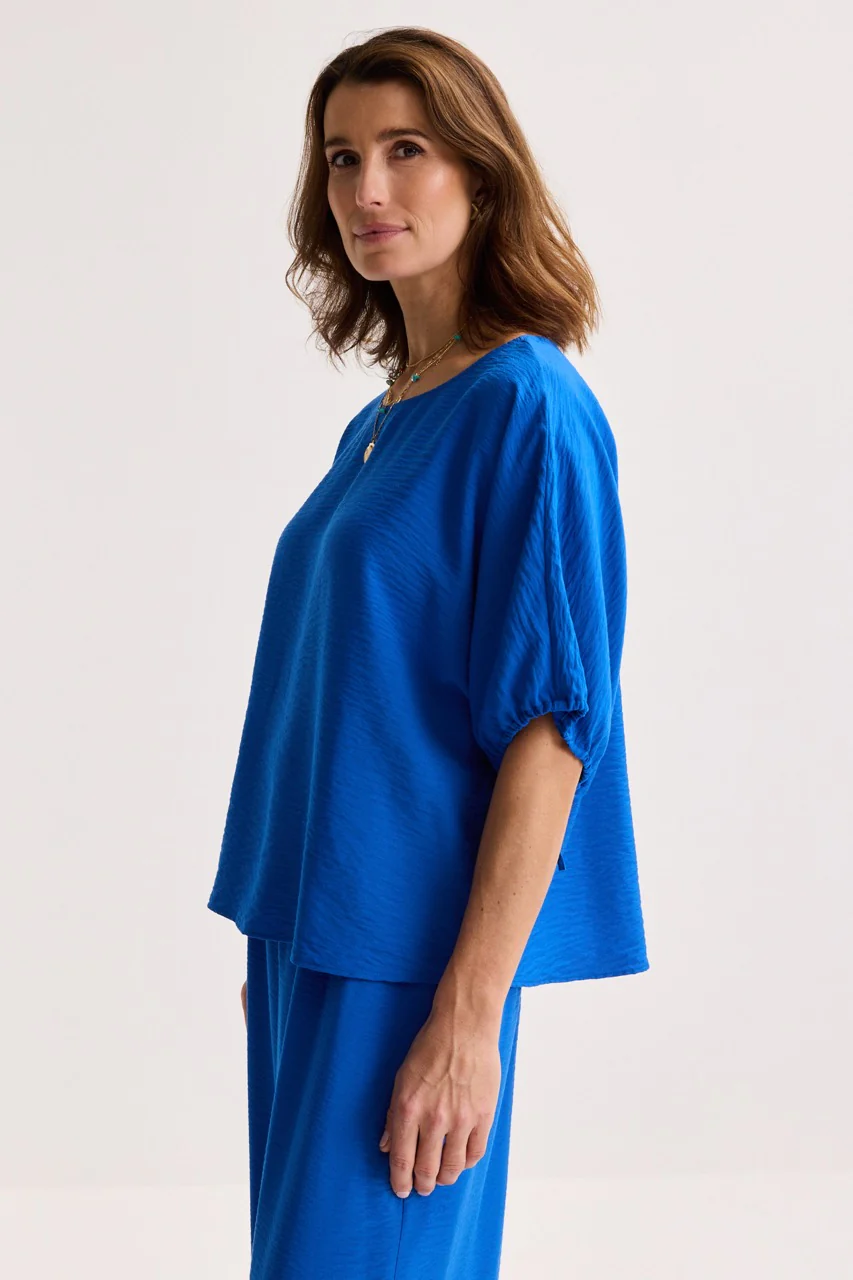 Blouses lange mouw blauw Améline - Image 3