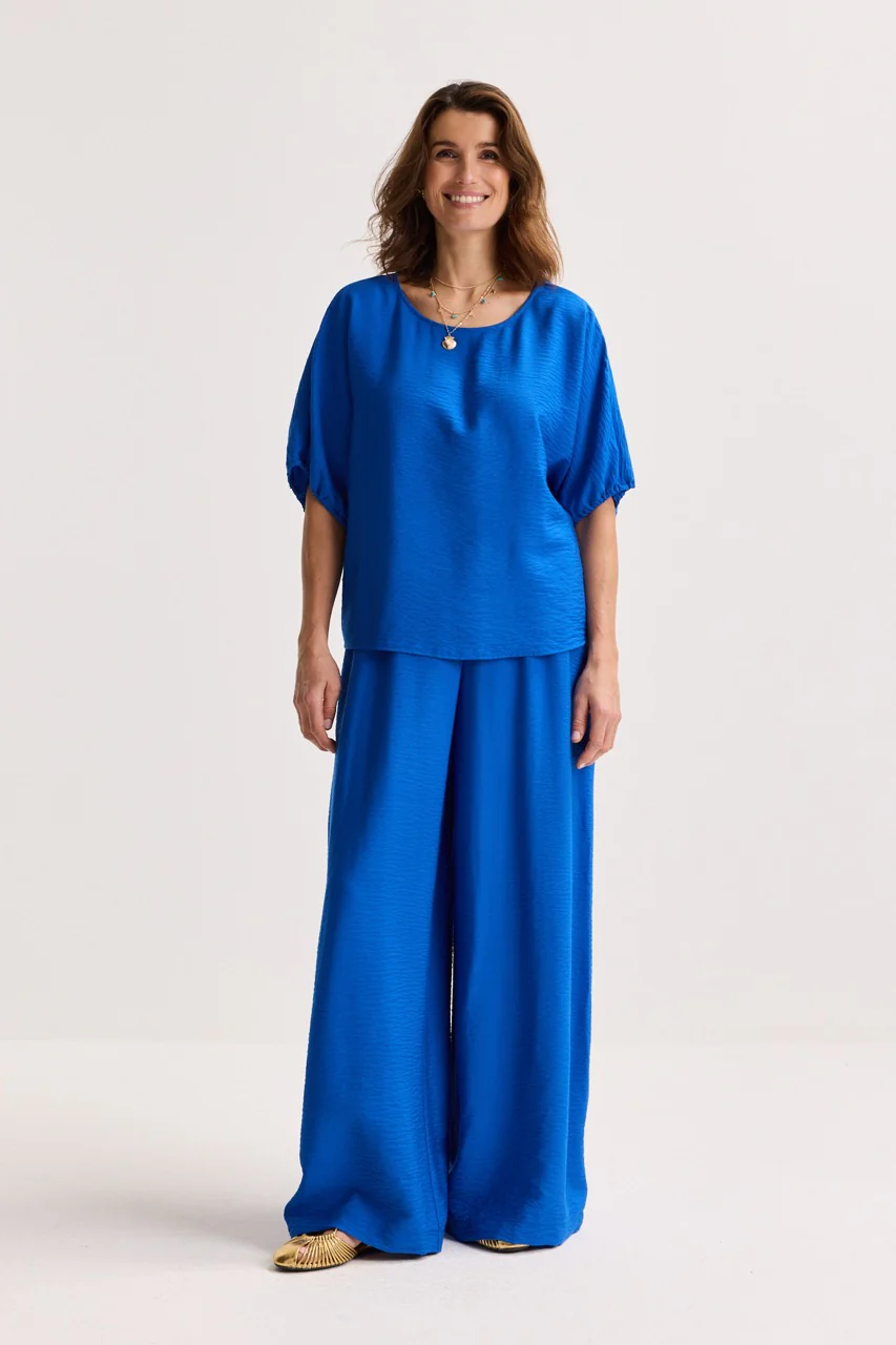Blouses lange mouw blauw Améline - Image 6
