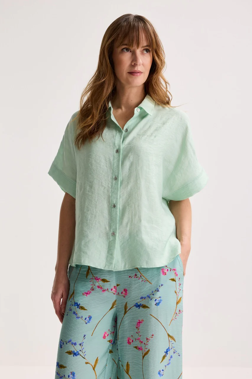 Blouses lange mouw blauw Améline - Image 2