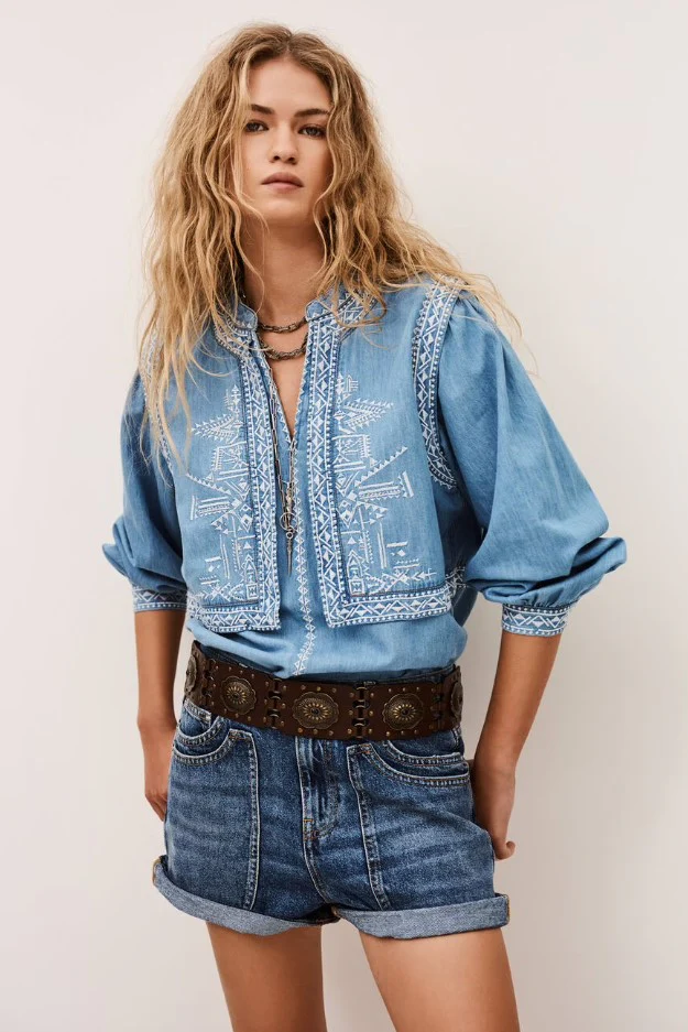 Blouses lange mouw blauw ba&sh - Image 3