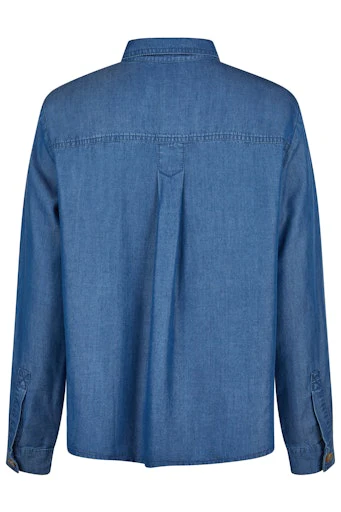 Blouses lange mouw blauw Barbara Lebek - Image 2